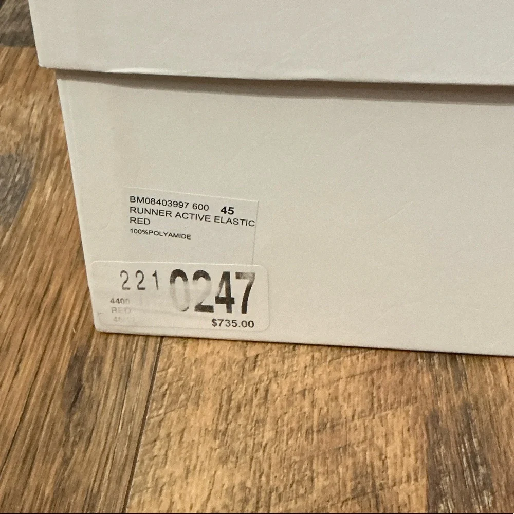 Givenchy Active Runner Elastic Sneakers Black & White - Men’s Size EU 45/US 12